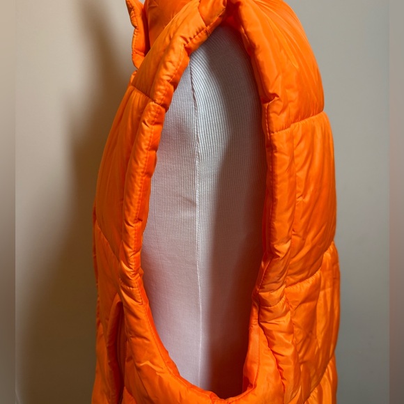 Culture Couture Women's Jacket Down Orange Weather Proof Insulated Puff Vest S - Picture 9 of 10